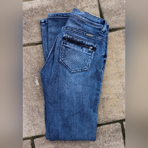 NY&CO Women's Light Wash Jean Jeggings Size 0 - Picture 3 of 5